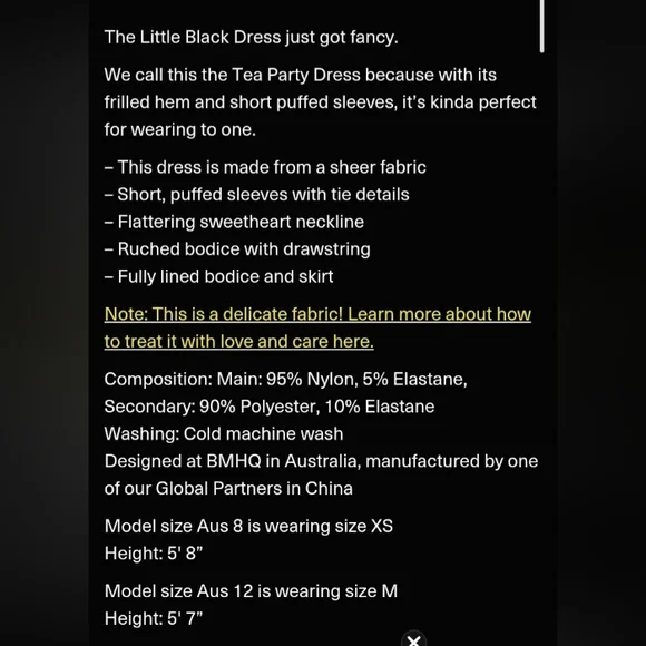 Elegant Black Dress with Sheer Sleeves - Picture 5 of 14